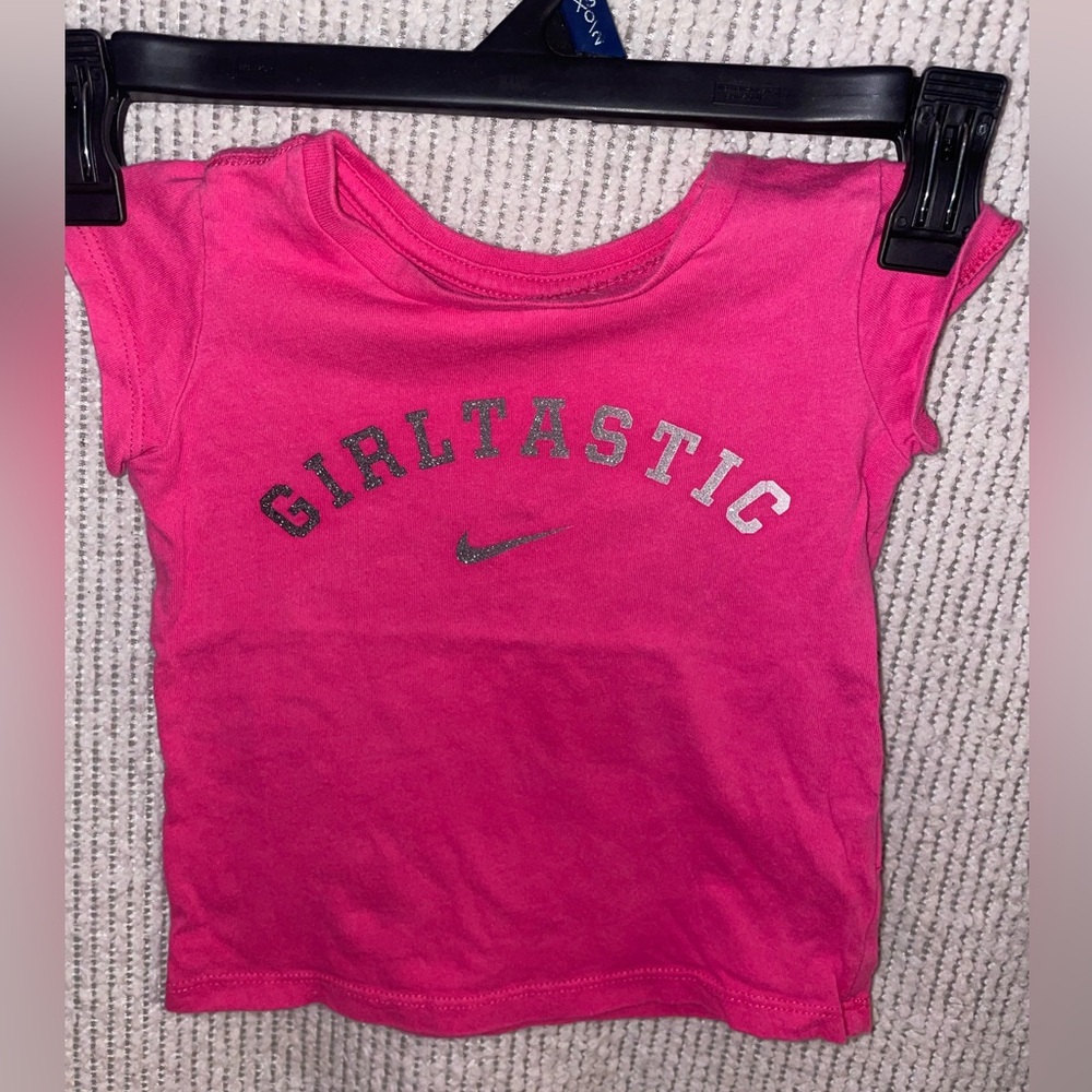 Nike Kids Pink 'Girltastic' Short Sleeve Tee